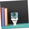 6-Piece White Vinyl Photo Table Decorations view 2