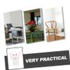 6-Piece White Vinyl Photo Table Decorations view 3