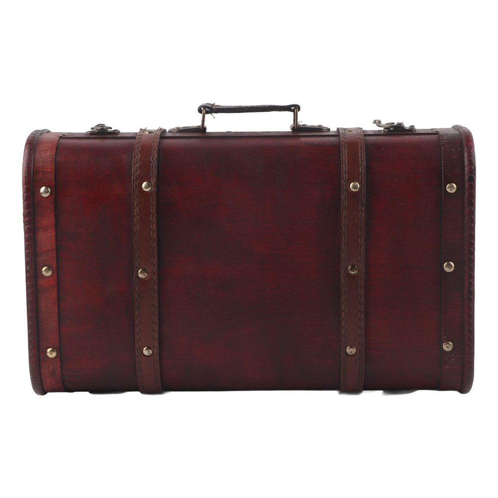 Masyrt Decorative Antique Suitcase Wooden Box