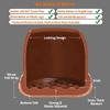 HOMEDEK 16-Piece Brown Silicone Floor Protectors for Chair Legs, Square Caps with Wrapped Felt, Fit: 0.55–0.75 view 4