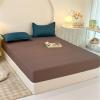 Surwin Cartoon Print Fitted Sheet, Elastic Microfiber Bed Sheet, 20 cm Pocket Depth, Brown, 120 x 200 cm + 20 cm view 2