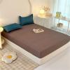 Surwin Cartoon Print Fitted Sheet, Elastic Microfiber Bed Sheet, 20 cm Pocket Depth, Brown, 120 x 200 cm + 20 cm view 3