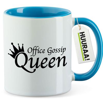 Huuraa Office Gossip Queen Crown Coffee Mug Gift
