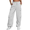 Women's Short Fuzzy Hiking, Cargo & Jogger Pants - White, XXL view 1