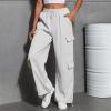 Women's Short Fuzzy Hiking, Cargo & Jogger Pants - White, XXL view 2