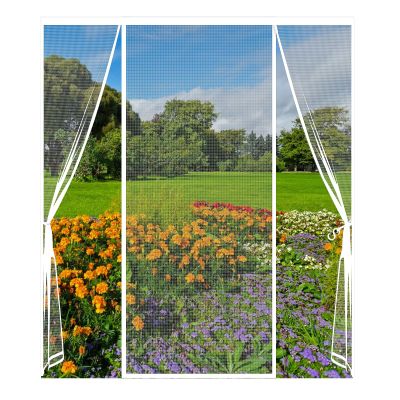 XHBJSH Magnetic Insect Screen Door Curtain, 300 x 220 cm, Double Door