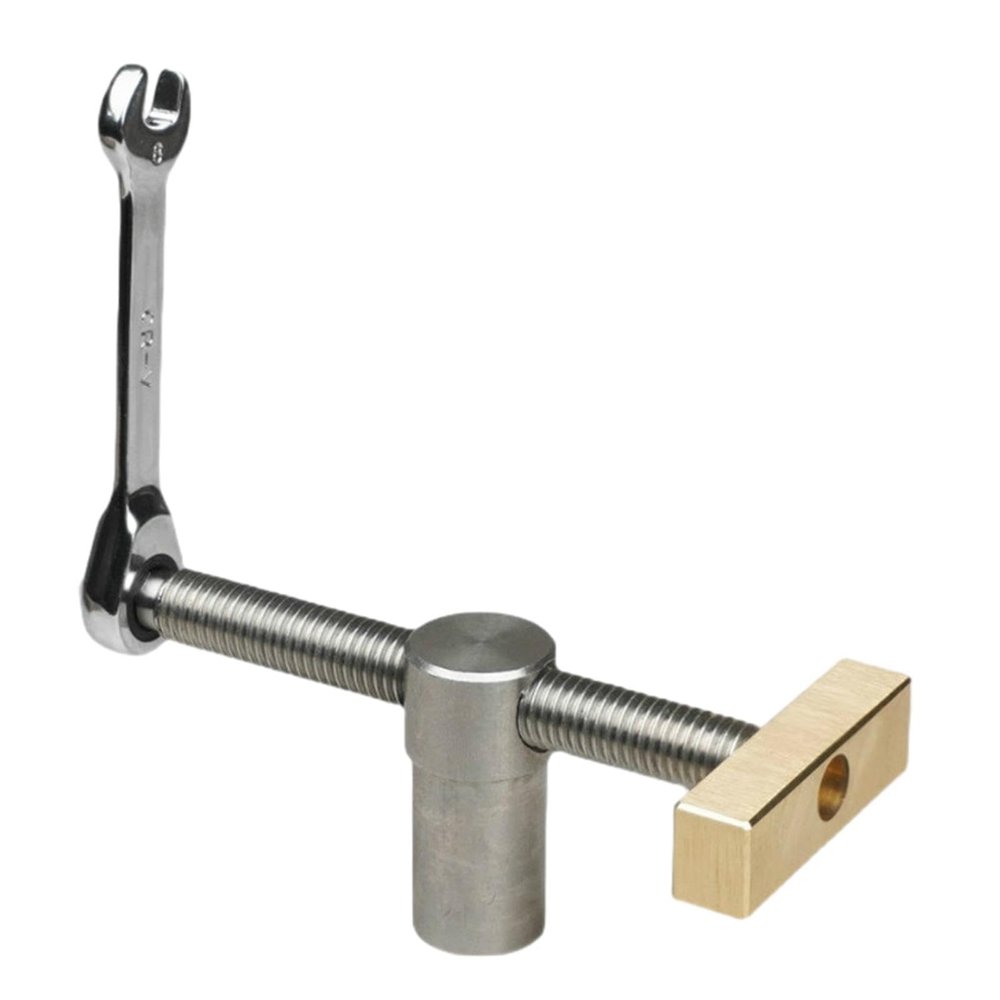 Bench Dog Clamp, Adjustable Positioning Tool and Workbench Accessory