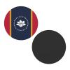 Round Mississippi State Flag Soft Refrigerator Magnet view 2