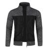 SRZYMJ Men's Hooded Leather Transitional Jacket, Breathable Outdoor Jacket, XXXL view 1