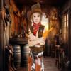 ASDCXZ Western Cowboy Photo Backdrop 3.6 x 2.5 m, Rustic Western Bar, Warehouse, Racetrack and Farm Scene for Baby Showers, Birthdays, Weddings and Parties view 3