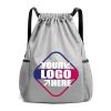 Muka Individually Printed Large Drawstring Backpack, Water-Resistant with Wide Straps view 1