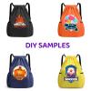 Muka Individually Printed Large Drawstring Backpack, Water-Resistant with Wide Straps view 4