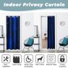Odot Opaque Door Curtain with Grommets, Blackout Thermal Curtain, Solid Color, 1 Piece, Light Blue, 130 x 150 cm view 4