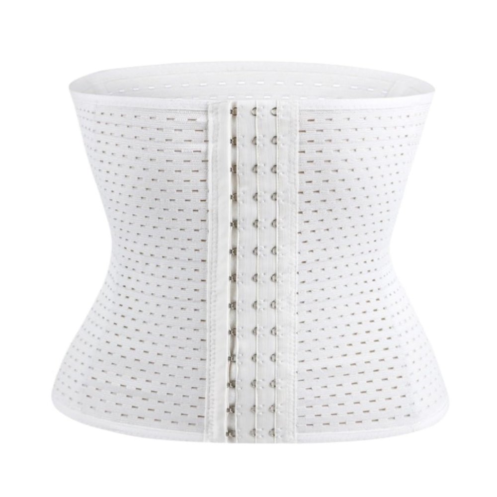 MCLIUJIA Postpartum Waist Trainer and Abdominal Support Belt, White, 3XL
