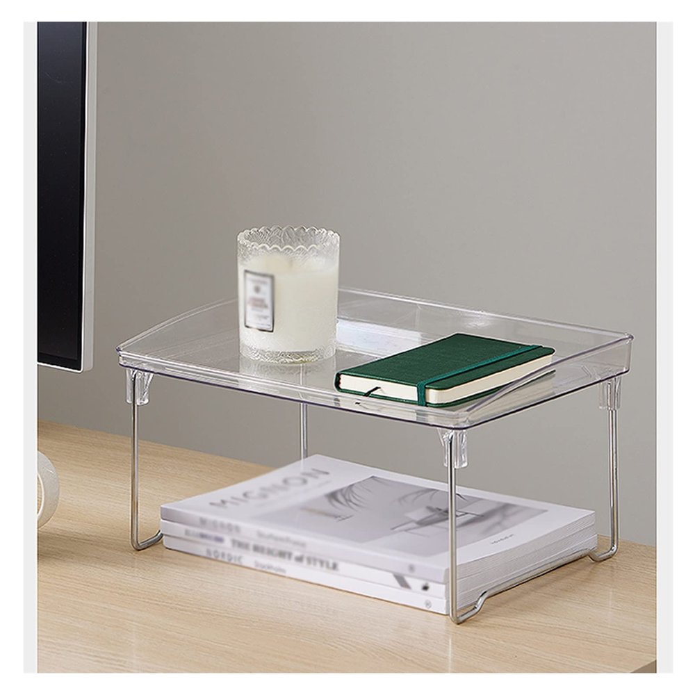 XXAD553TY 1-Tier Transparent Desktop Bookshelf