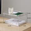 XXAD553TY 1-Tier Transparent Desktop Bookshelf view 2