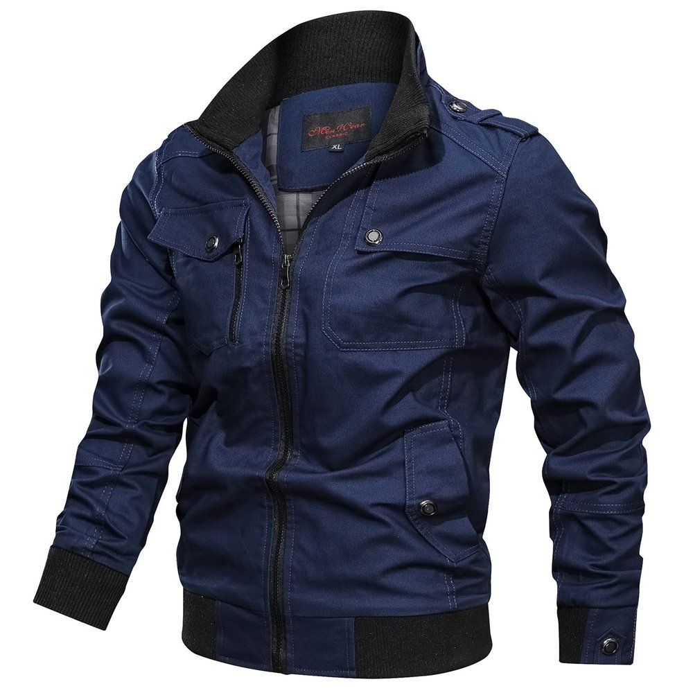 SRZYMJ Men's Windproof Winter Softshell Jacket