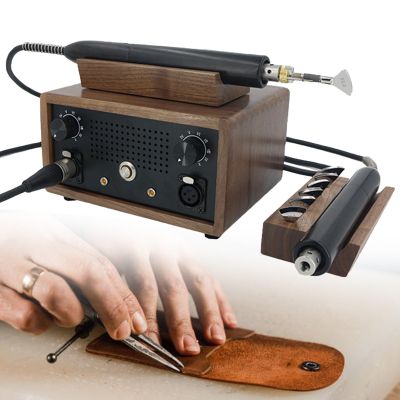Agreilduite Electric Leather Edge Creaser, 0–400°C, 5 Heads, 2-Handle