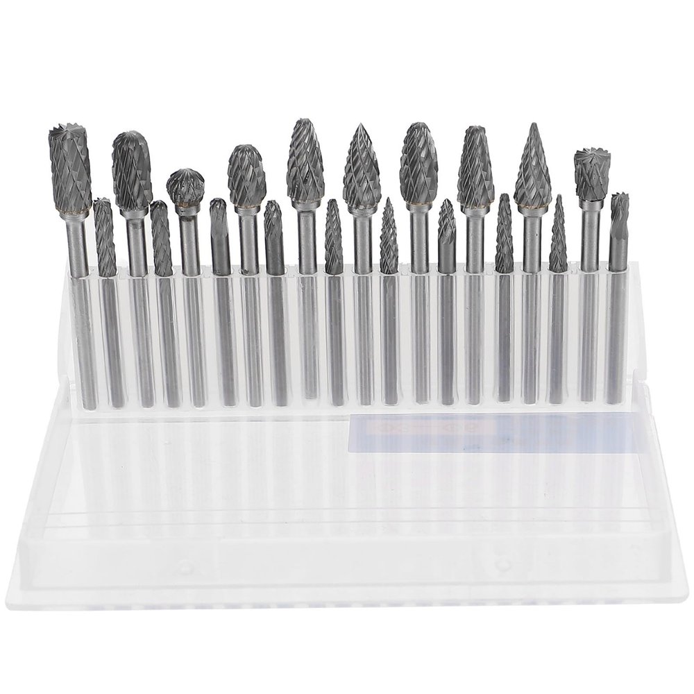VILLFUL Solid Carbide Rotary Files, 6 mm Shank, for Circuit Boards and Precision Parts