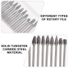 VILLFUL Solid Carbide Rotary Files, 6 mm Shank, for Circuit Boards and Precision Parts view 3