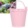Jwthee 10-Pack Mini Silver Metal Planter Buckets with Handles, 4 × 5.5 × 6 cm view 4