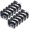 Cruxer 12-Pack Compatible with Dymo Flexible A18488 S0718100 Nylon Label Tape, Black on White, 12 mm x 3.5 m view 1