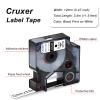 Cruxer 12-Pack Compatible with Dymo Flexible A18488 S0718100 Nylon Label Tape, Black on White, 12 mm x 3.5 m view 2