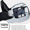 Cruxer 12-Pack Compatible with Dymo Flexible A18488 S0718100 Nylon Label Tape, Black on White, 12 mm x 3.5 m view 3