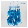 Aqxyedc VNJUGF 12-Color Hanging Feather Bead Dream Catcher Wind Chime, Indian-Style Pendant, Gift, wanglan (White) view 3