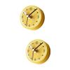 Alipis 2-Piece Refrigerator Clock with Magnetic Stickers, Creative Fruit Pattern Wall Clock view 1