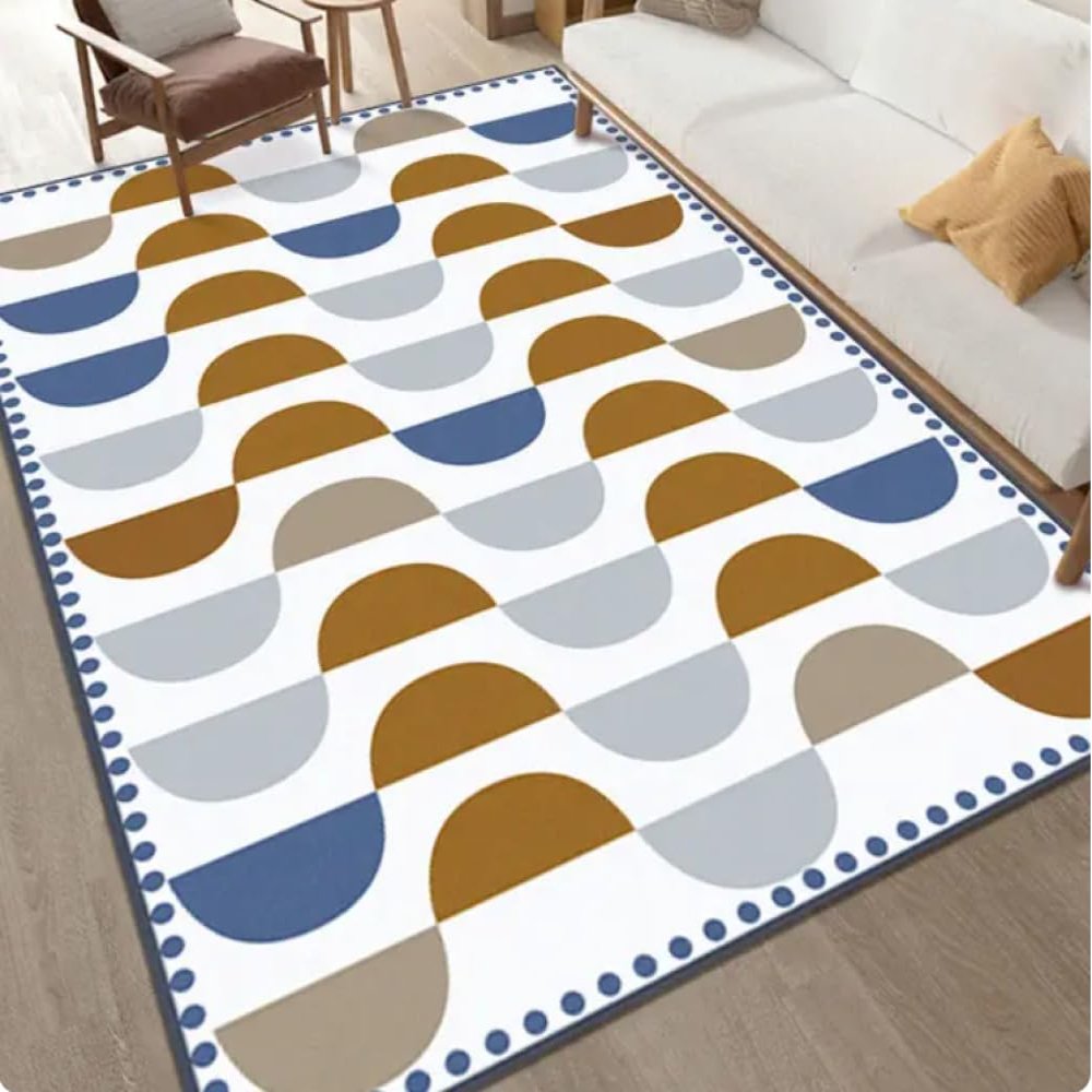 YANGECHEN Nordic Floral Area Rug, 140 x 200 cm