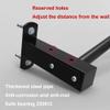 IUokLU Wall-Mounted Pull-Up Bar, Adjustable Distance, 119 cm, Red view 3