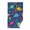 Cotton Face and Hand Towels, 16 x 28 in, Dinosaur Cartoon Pattern view 1