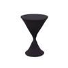 Mateju Stretch Table Cover for Round Cocktail Tables, Black, 31.5 in view 1
