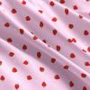 Chickwin Printed Fitted Sheet for Box Spring Beds, Soft Mattress Protector, Up to 30 cm Deep (2-Pillowcase, Pink Strawberry) view 2