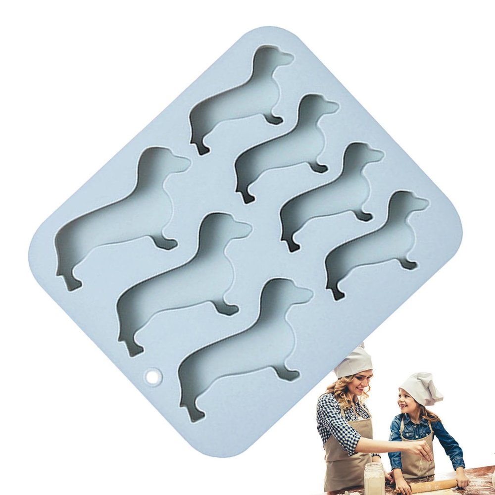 Dachshund Silicone Mold, 7 Cavities, Baking, Ice & Chocolate Mold