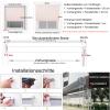 XINGWANGG Waterproof Transparent PVC Roller Blind, 170 x 230 cm view 2