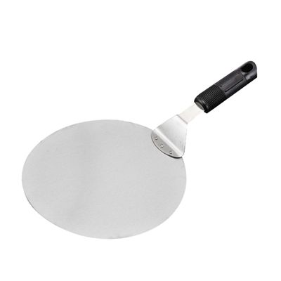 Round Stainless Steel Pizza Peel with Plastic Handle for Cakes