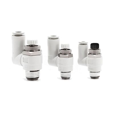 EOTVHTMT Pneumatic Fitting, Universal Pneumatic Speed Control Valve, AS1301F/2301F/1311F/2311F-M3/M5/01/02-03-04-06S, 1 pc (AS2311F-01-08S)