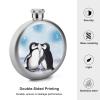 I Love Penguins Stainless Steel Hip Flask, 142 ml view 3