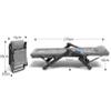 Foldable Adjustable Lounge Chair with Cup Holder and Removable Cushion view 2