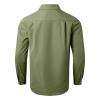 Men's Long-Sleeve Button-Down Shirt with Lapel, Vintage Casual Cotton Slim Fit Shirt with Chest Pocket view 4