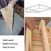 ZYXQQJ Wooden Threshold Ramp, 8–14 cm High, Portable Curb Ramp, 31 x 30 x 8 cm view 3