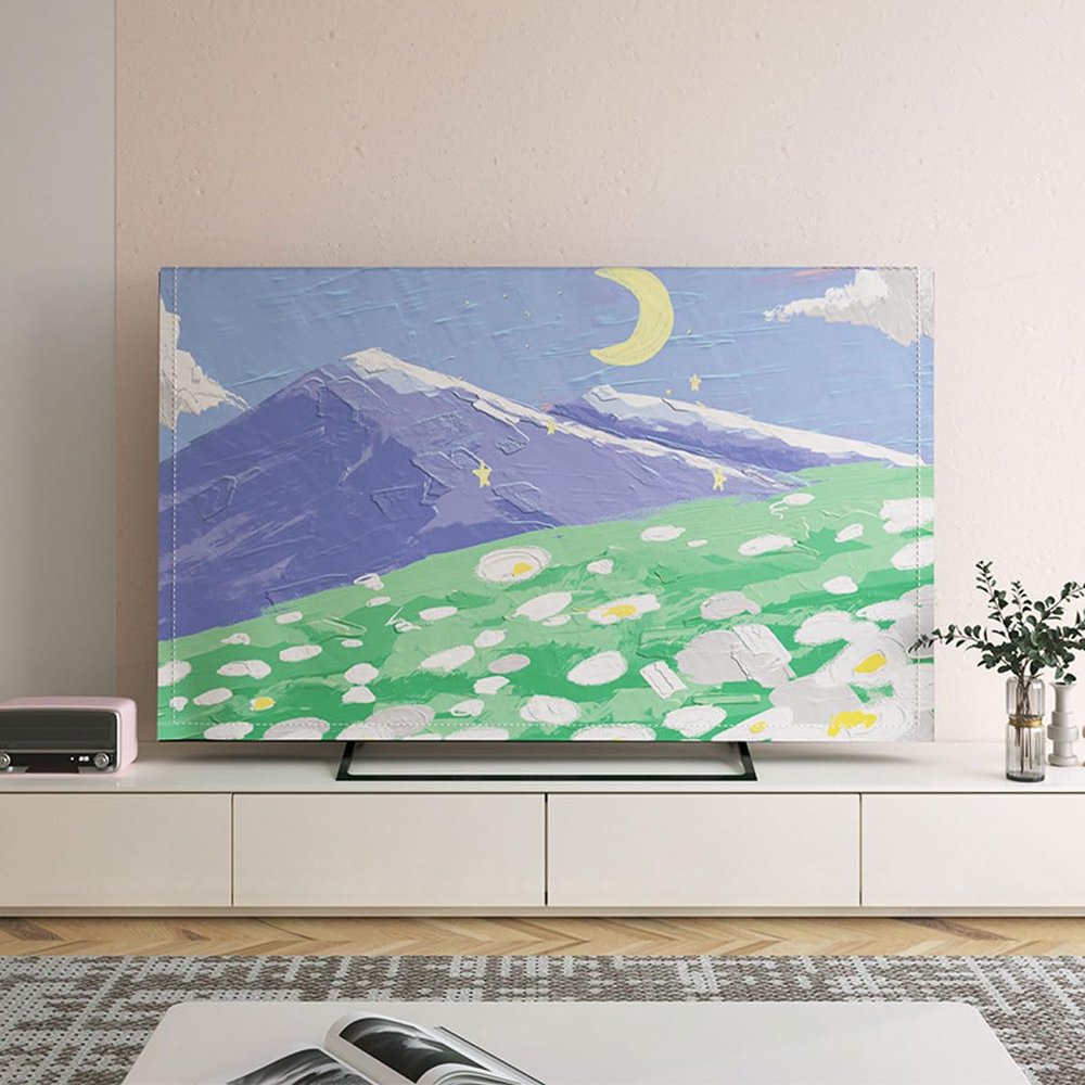 Indoor TV Cover for 32-Inch Flat-Screen TVs, Dust and Sun Protection, Color B