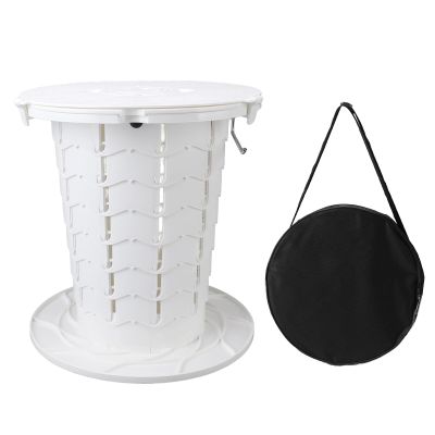 Qcwwy Retractable Portable Toilet, Lightweight Folding Camping Potty