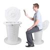 Qcwwy Retractable Portable Toilet, Lightweight Folding Camping Potty view 4