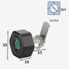 Zoegneer Smart Fingerprint Drawer Lock, Black view 2
