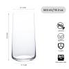 Wlasss Water Glasses, Set of 6, Large Transparent Highball Glasses view 3