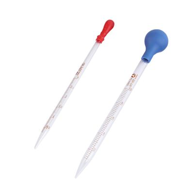 2-Piece Glass and Silicone Liquid Pipette Set, 10 mL and 3 mL