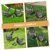 Parliky 3-Piece Decorative Acrylic Chicken Garden Stakes, Durable and Sturdy view 3